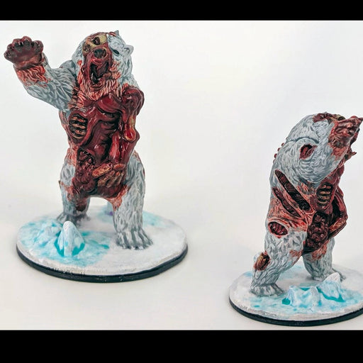 Undead Bear - DND mini - EC3D Wintertide, Winter Miniature | Bear | Animal | Cold | 32mm | Snow | Arctic | Pathfinder | Large Monster