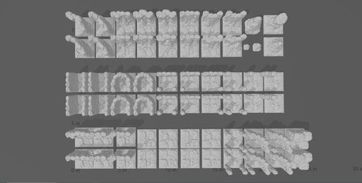 MAGNETIC DnD Terrain - DragonLock Cavern Tiles 61pc Starter Set - 1"/28mm Scale for Tabletop Dungeons and Dragons, D&D, Pathfinder