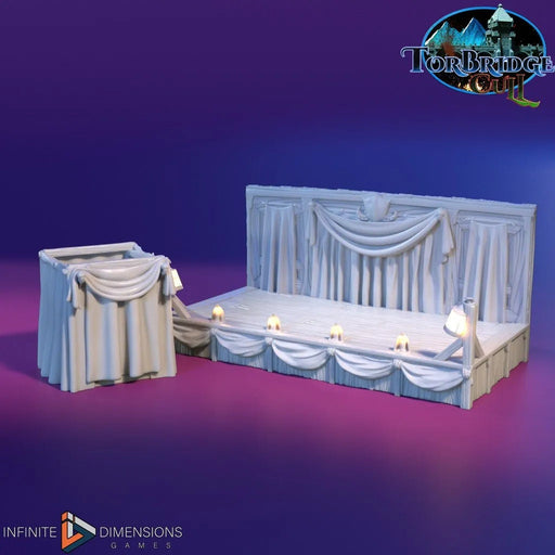 The Stage | Tabletop Terrain | Dungeons And Dragons | Painted Tabletop | Tabletop Modular Building Kit | Pathfinder