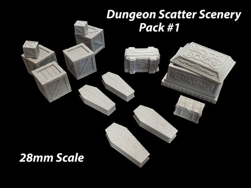 Dungeon Scatter Terrain Starter Set #1 | Fat Dragon Games | Tabletop Terrain | Dungeons And Dragons Painted Tabletop Pathfinder Scatter