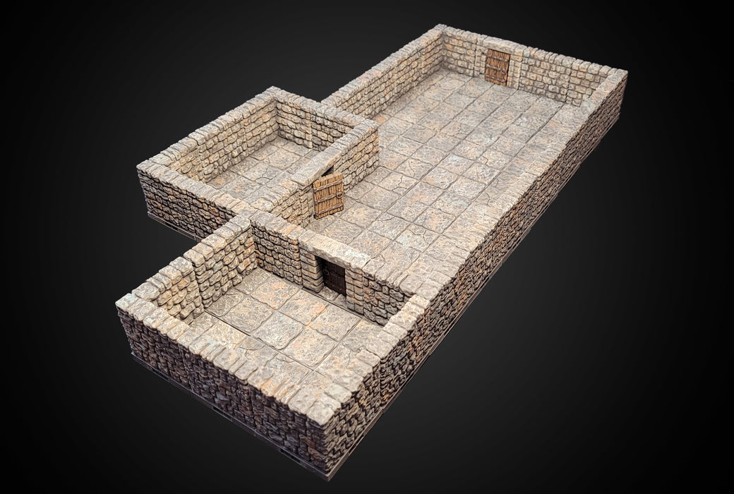MAGNETIC Dungeon Tiles Core Set - Dungeon Theme | Painted Tabletop Terrain | Dungeons And Dragons, D&D, Pathfinder, Dragonlock, DnD, Wargame