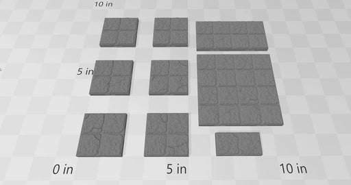 Dungeon Style Floor Tiles - DnD 5E, Pathfinder 2E - Dungeon Tiles, DragonLock Fat Dragon Games, Terrain | 1" / 28mm Scale | Accessories