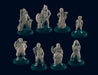 8 Half Orc Villager Miniature Pack - EC3D | DnD | Child | Villager | Bouncer | Chef | 28mm | Pathfinder | commoner | Wargaming | Beggar