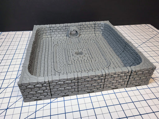 MAGNETIC Dungeon Tiles Sewer Starter Set - A complete set for your sewer encounter! | Dungeons And Dragons, D&D, Pathfinder, Dragonlock, DnD