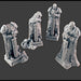 Ancient Statues / Ruins - DND & Wargaming Terrain - EC3D Wintertide, Snow, Arctic, scatter scenery, Pathfinder 2E, Medieval Fantasy