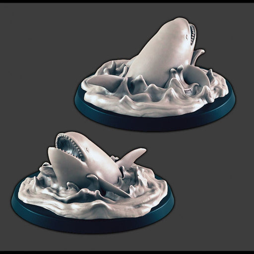 Orca - DND mini - EC3D Wintertide, Winter Miniature | Animal | Cold | 32mm | Snow | Arctic | Pathfinder | Whale | Ocean | Aquatic