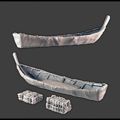 Fishing Boat and Gear - DND & Wargaming Terrain - EC3D Wilds of Wintertide, Tribe, Arctic, Cold, scatter scenery, Pathfinder 2E, Fantasy