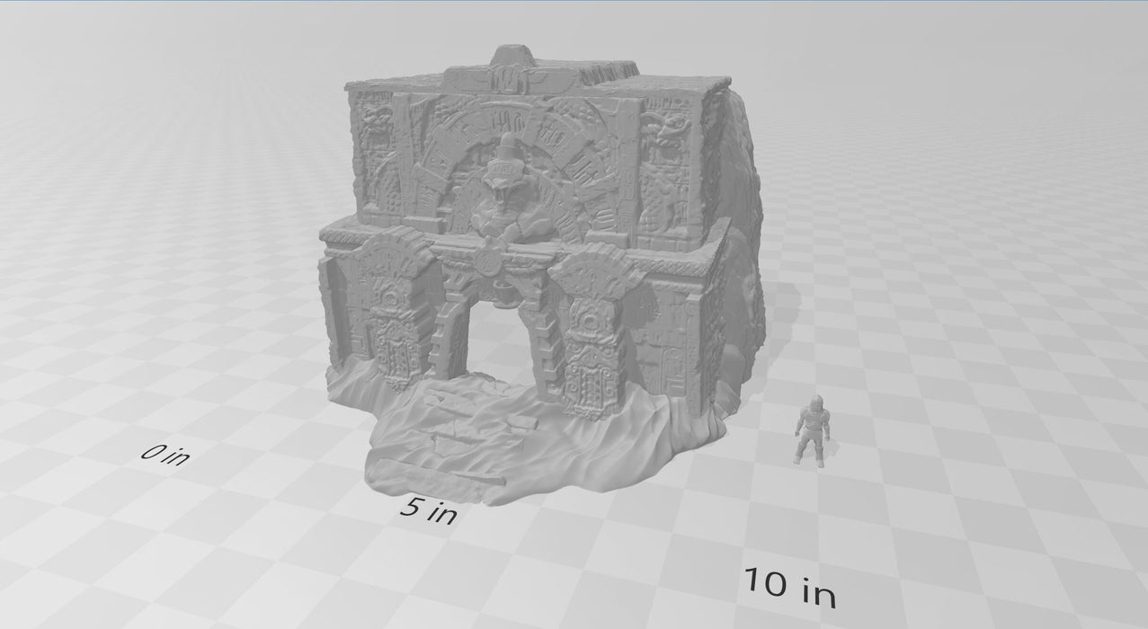 Desert Tomb - DND and Wargaming Terrain, EC3D - Desert Miniatures | Temple | Sand | Dunes, Scatter Scenery, Pathfinder