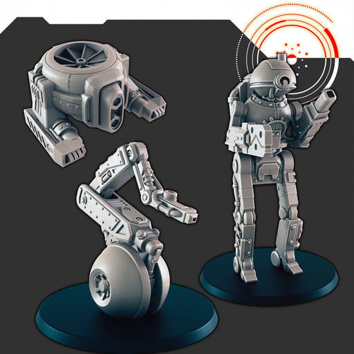 Sci-fi Factory and Repair Bots mini set - EC3D | Legion | Cyberpunk | Starfinder | Scifi | Futuristic | Robot | Drone | Repair | Mechanical