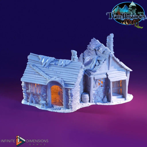 Slum Shack C Miniature Building set - Dnd, Wargaming, Model Train | Village | Shanty | Medieval | Fantasy | D&D | Terrain | Torbridge, Hovel
