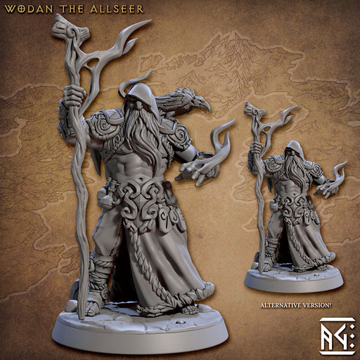 Viking Male Human Druid dnd Mini - Artisan Guild | Male | Warlock | Sorcerer | Viking | Druid | Wizard | Pathfinder | Wargaming | 28mm 32mm