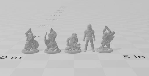 4 Goblin Mini Set - Arbiter Minitatures - | DnD | Orc | Goblinoid | Wargaming | Pathfinder | Hobgoblin | Cave | Hills | Plains | Fighter