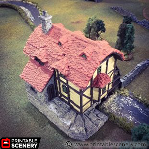 Winterdale Water Mill – Printable Scenery 3D printed tabletop terrain