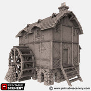 Winterdale Water Mill – Printable Scenery 3D printed tabletop terrain