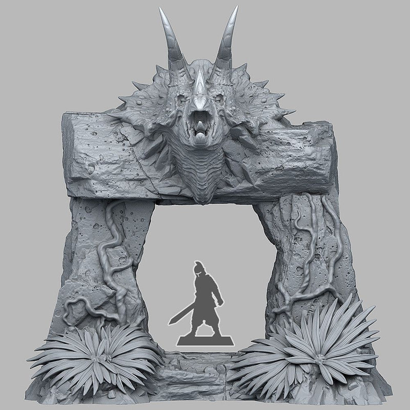 Jurassic Portal – Fantastic Plants & Rocks 3D printed scatter terrain