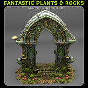 Magic Forest Gate – Fantastic Plants & Rocks 3D printed scatter terrain
