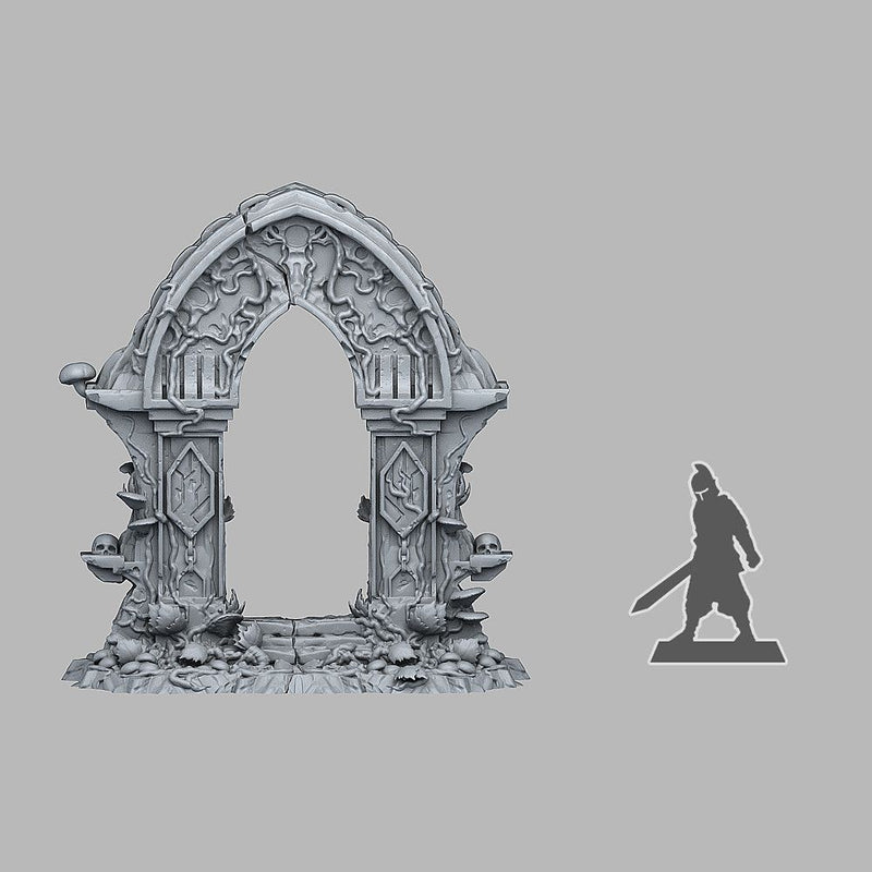 Magic Forest Gate – Fantastic Plants & Rocks 3D printed scatter terrain