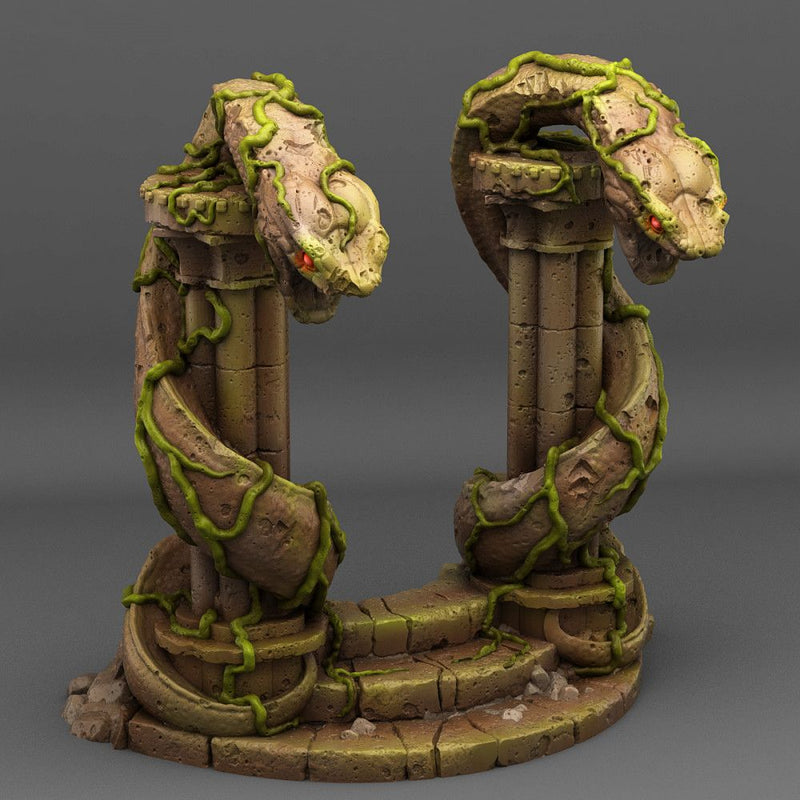Snake God Portal – Fantastic Plants & Rocks 3D printed scatter terrain