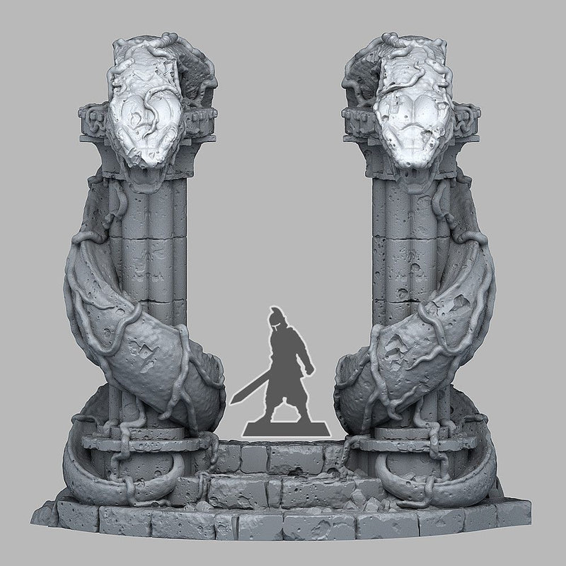 Snake God Portal – Fantastic Plants & Rocks 3D printed scatter terrain