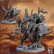 Mounted Throgar on Gorefang the Worg – Artisan Guild 3D printed tabletop miniature