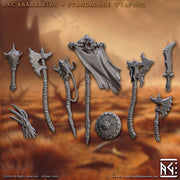 Orc Barbarians Complete Set – Artisan Guild 3D printed tabletop miniature