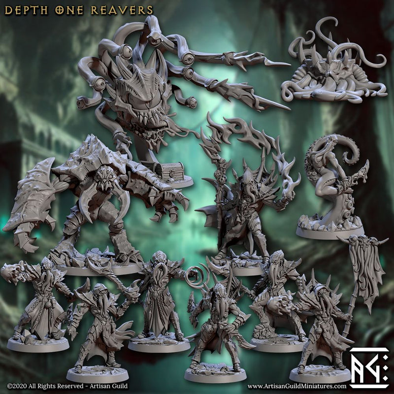 Depth One Reavers Complete Set – Artisan Guild 3D printed tabletop miniature