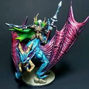 Mounted Drakenmir on Bloodhunter Bat – Artisan Guild 3D printed tabletop miniature