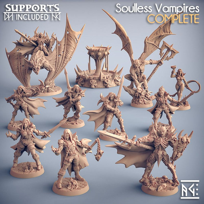 Soulless Vampires Complete Set – Artisan Guild 3D printed tabletop miniature