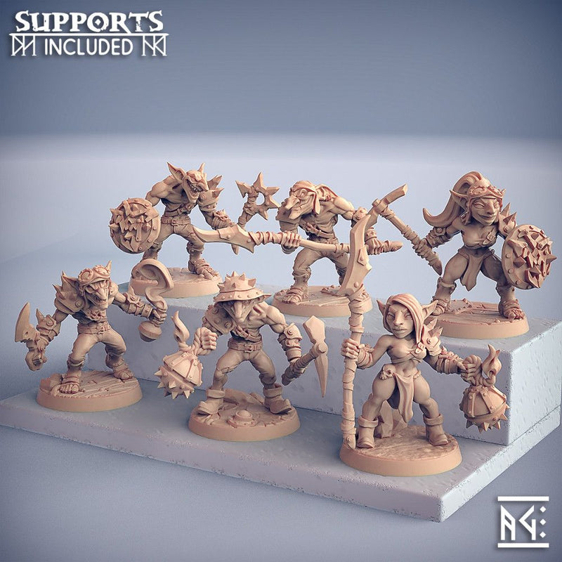 6 Sparksoon Goblin Mini Set – Artisan Guild 3D printed tabletop miniature