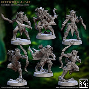 Deepwood Alfar Complete Set – Artisan Guild 3D printed tabletop miniature