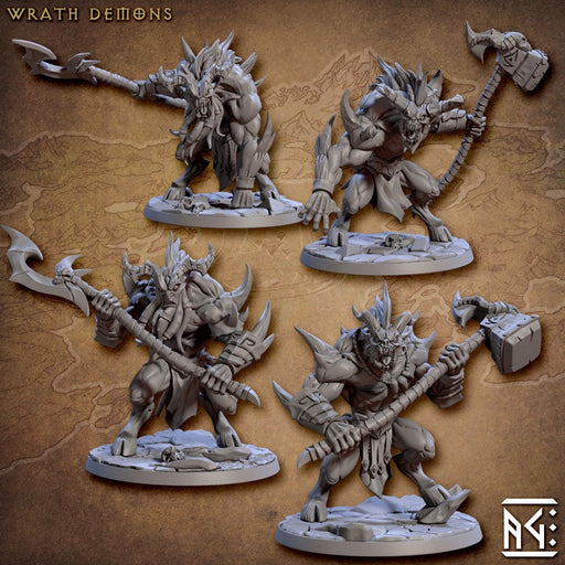 4 Wrath Demons Set – Artisan Guild 3D printed tabletop miniature
