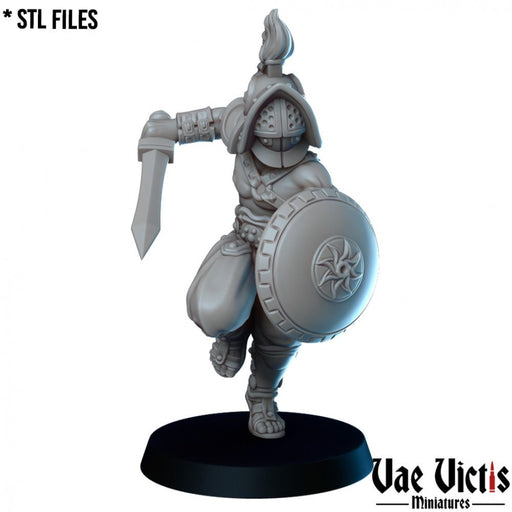 Human Gladiator – Vae Victis 3D printed tabletop miniature