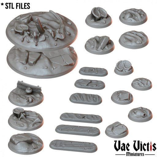 Desert Bases – Vae Victis 3D printed resin miniature bases