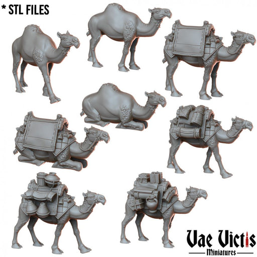 Camels – 3 Pack – Vae Victis 3D printed tabletop miniature