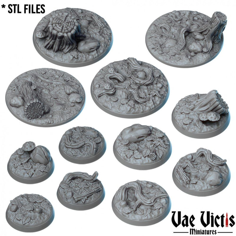 Forest Bases – Vae Victis 3D printed resin miniature bases