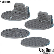 Gothic Bases – Vae Victis 3D printed resin miniature bases
