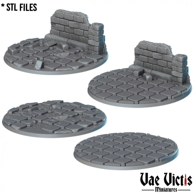 Gothic Bases – Vae Victis 3D printed resin miniature bases