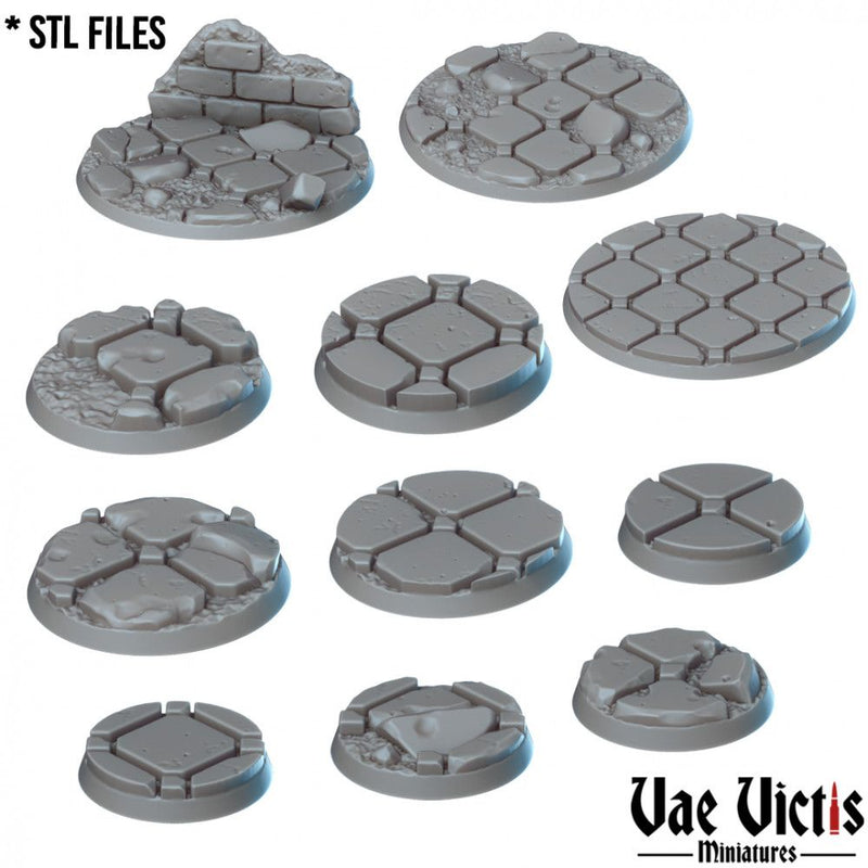 Gothic Bases – Vae Victis 3D printed resin miniature bases