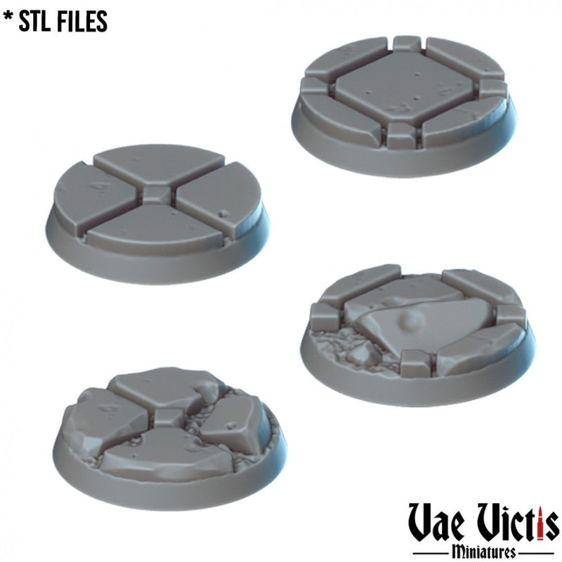 Gothic Bases – Vae Victis 3D printed resin miniature bases