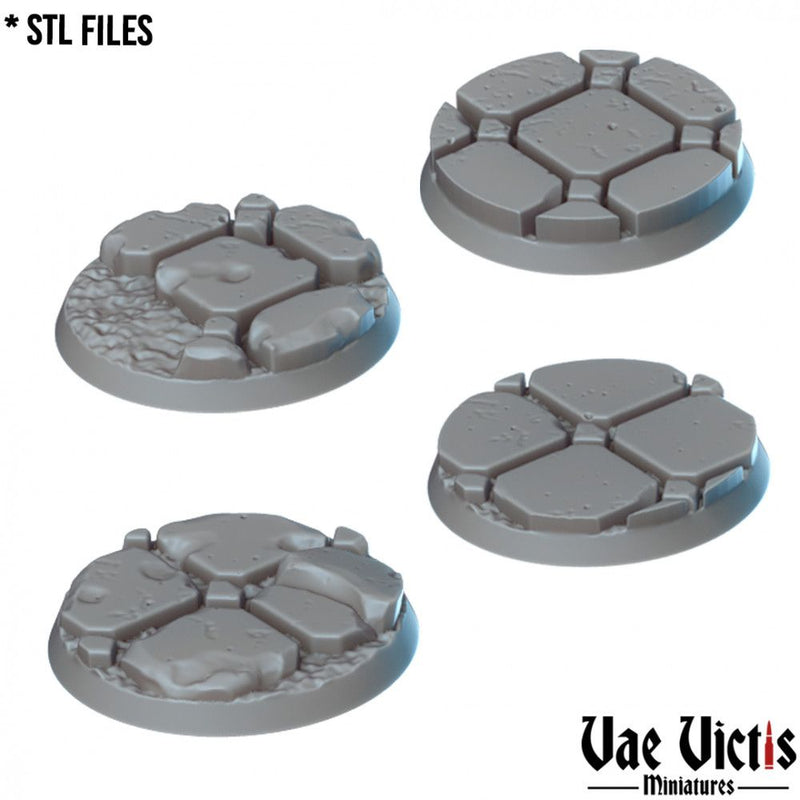 Gothic Bases – Vae Victis 3D printed resin miniature bases