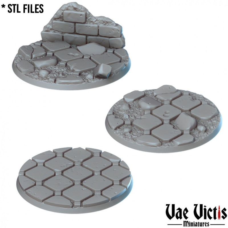 Gothic Bases – Vae Victis 3D printed resin miniature bases
