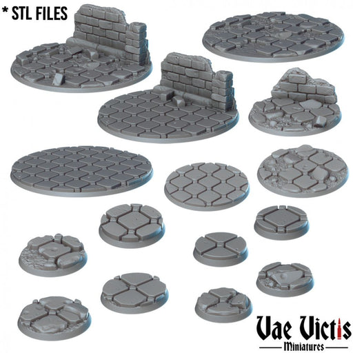 Gothic Bases – Vae Victis 3D printed resin miniature bases