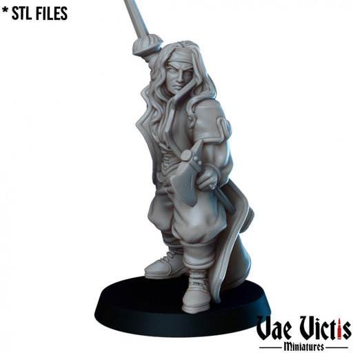 Vampire Slayer (Woman) – Vae Victis 3D printed tabletop miniature