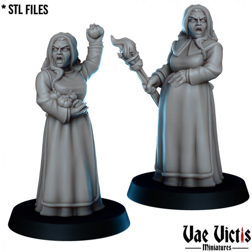 Angry Townfolk – Vae Victis 3D printed tabletop miniature