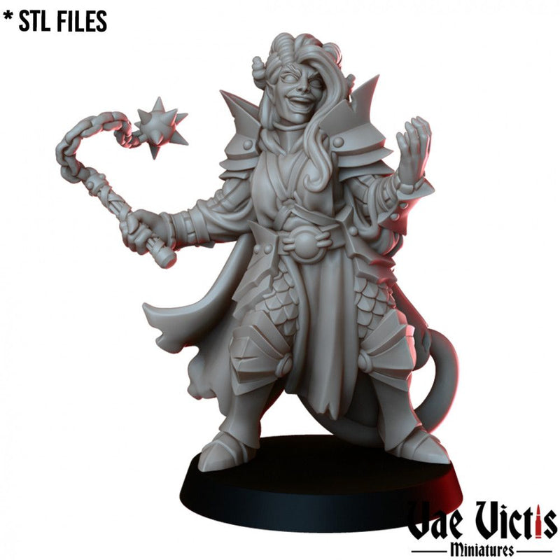 Tiefling Cleric – Vae Victis 3D printed tabletop miniature