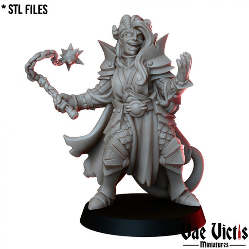 Tiefling Cleric – Vae Victis 3D printed tabletop miniature