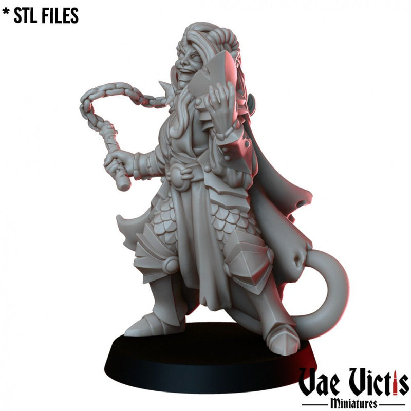 Tiefling Cleric – Vae Victis 3D printed tabletop miniature