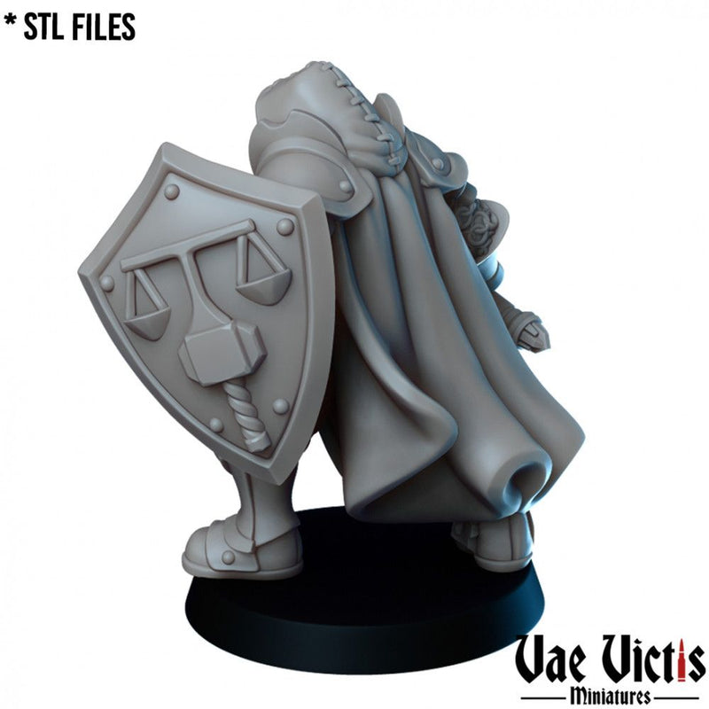 Dwarf Cleric – Vae Victis 3D printed tabletop miniature