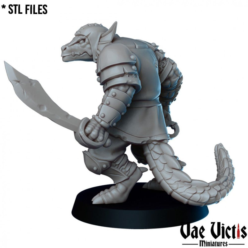 Lizard Guard – Vae Victis 3D printed tabletop miniature