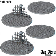 Cobblestone Bases – Vae Victis 3D printed resin miniature bases